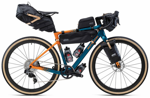 Bottecchia Overland Carbone Shimano GRX400 2x 10v blu Arancio 