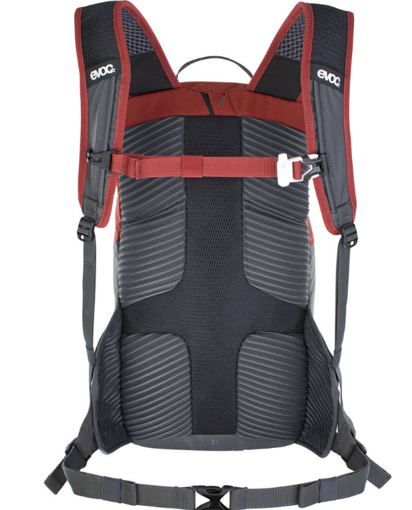 Evoc Ride 12 Chillie Red Carbon Grey One 