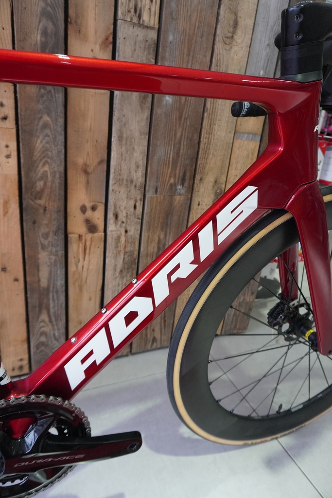 Adris Le Vitesse Rouge Shimano Dura-ace 2x 12v DI2 Roues Mavic Cosmic SLR 50mm Promo 