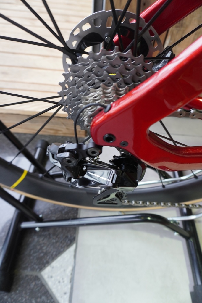 Adris Le Vitesse Rouge Shimano Dura-ace 2x 12v DI2 Roues Mavic Cosmic SLR 50mm Promo 