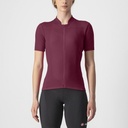 Castelli Anima 3 Jersey Woman Bordeaux/Red