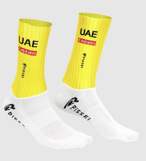 UAE Team Yellow Chaussettes Aero Edition TDF 2024 LTD