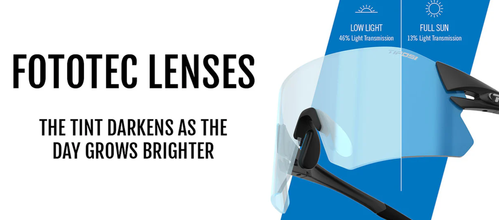 Tifosi Rail Matte Black / Clarion blue verre Fototec