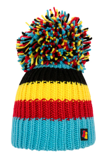 Bonnet Big Bobble Hats Blue Belgium Ponpon 