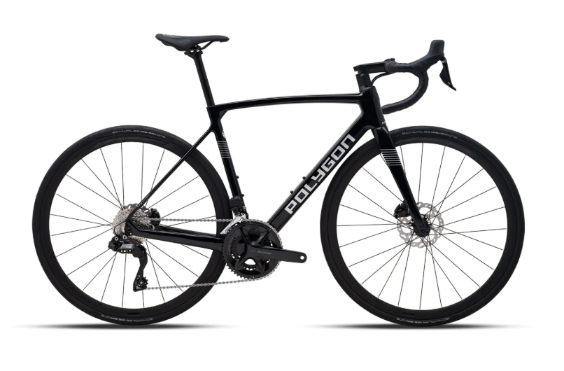 Polygon Strattos S7X A Black Shimano 105 DI2 2x 12v