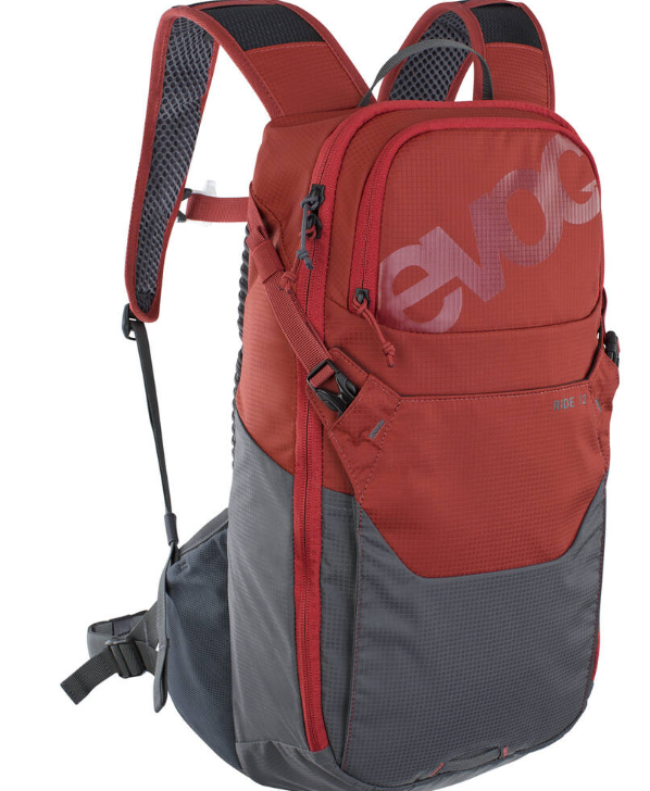 Evoc Ride 12 Chillie Red Carbon Grey One 