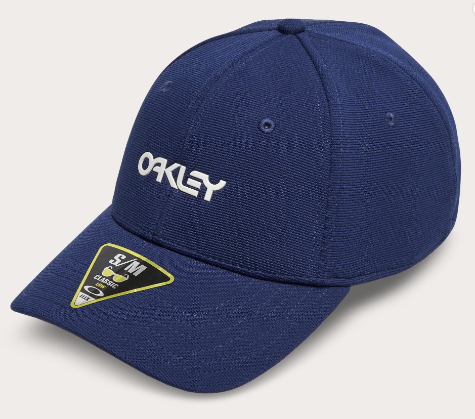 Oakley 6 Panel Stretch Metallic Hat Blue
