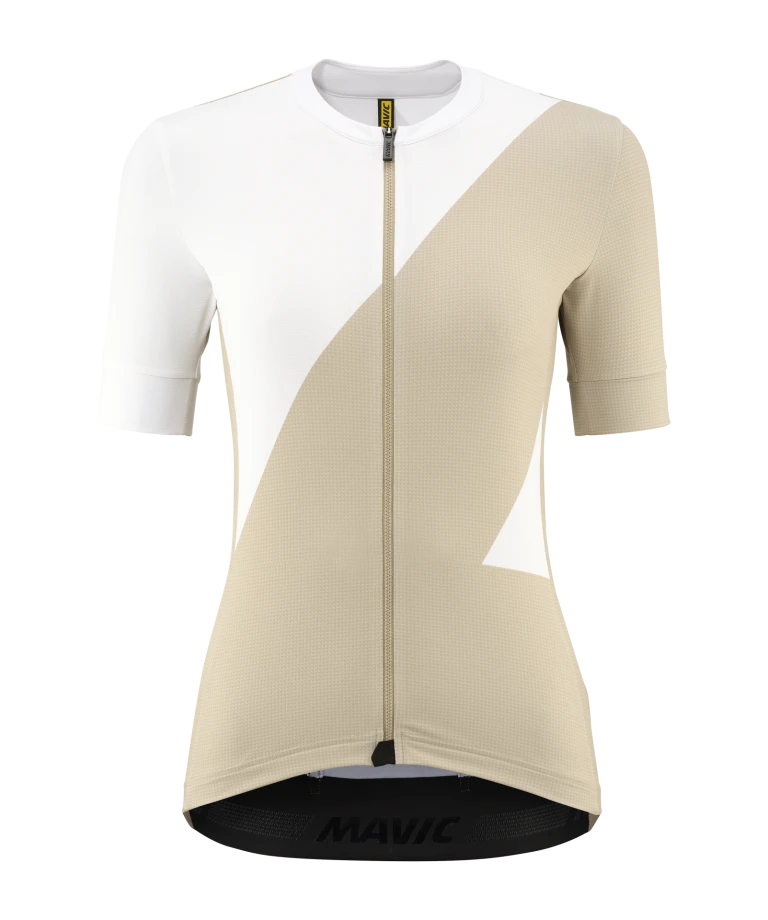 Mavic Aksium Graphic Jersey Woman White Pepper 