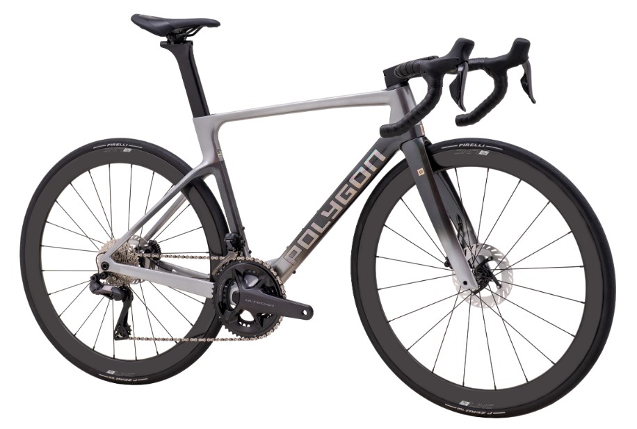 Polygon Helios A A8 Grey Chrome Rocket Shimano Ultegra DI2 2x 12v