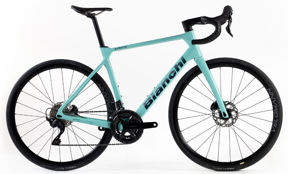 Bianchi Infinito ICR 2K 105 12s + Roues Velomann Palladium carbone