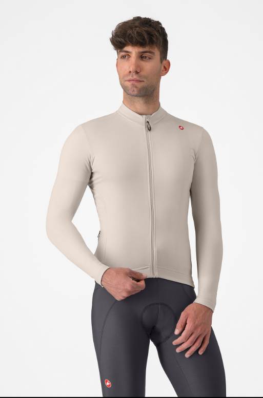 Castelli Espresso Thermal Jersey Clay/Dark Gray 