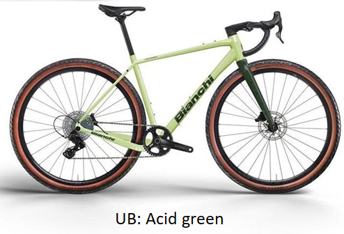 Bianchi Arcadex Al GRX822/610 UB Acid Green