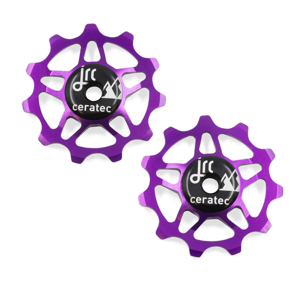 JRC - Galets de dérailleur céramique Shimano 105 / Ultegra / Dura Ace 12 Violet 