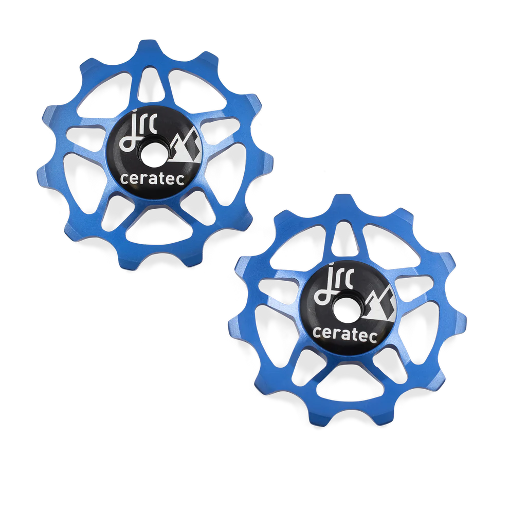 JRC - Galets de dérailleur céramique Shimano 105 / Ultegra / Dura Ace 12 Bleu