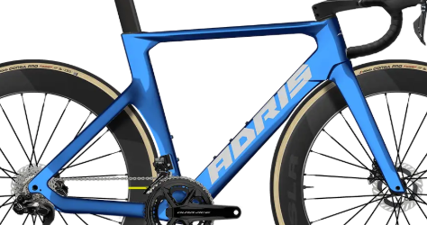 kit Cadre Adris Le Vitesse Bleu Chrome + Cockpit carbone