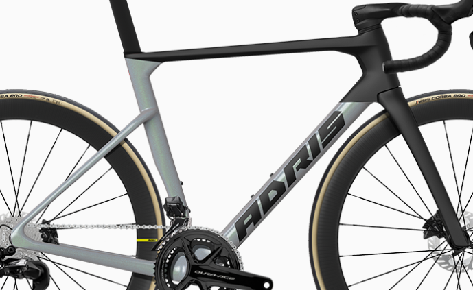 Kit cadre Adris Le performance S2 Gris Ouragan + Cockpit Carbone