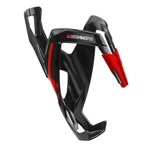 Elite Porte Bidon Custom Race + Noir glossy, Rouge graphic 
