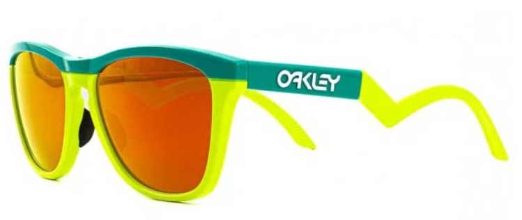 Oakley Frogskins Hybrid Celeste/Jaune balle de tennis – Prizm Ruby