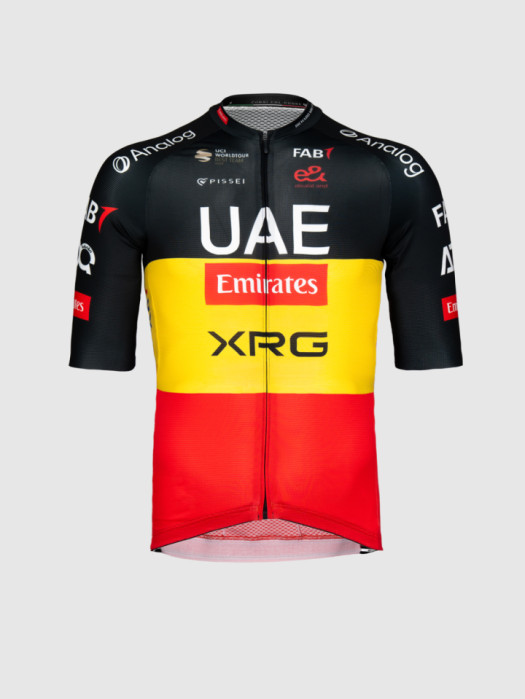 Maillot Pissei UAE Team Emirates Champion de Belgique Tim Wellens 2026