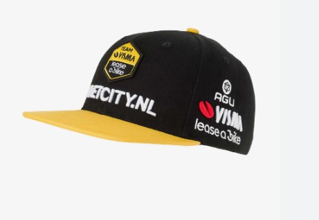 Casquette Podium Visma Lease a bike flat Agu