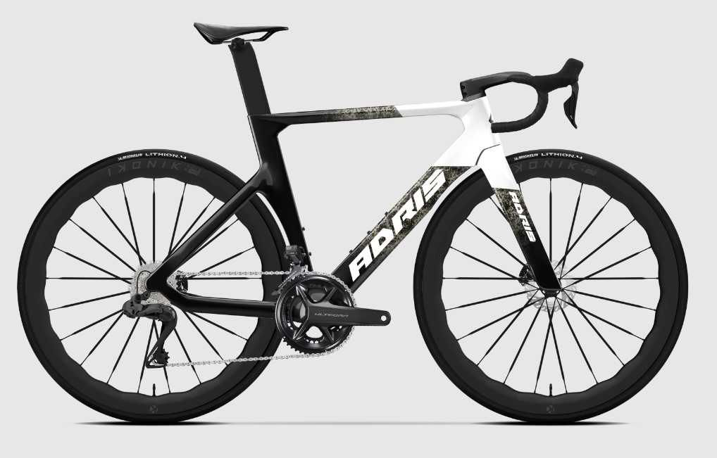Adris Le Vitesse AXR2 Noir Ultegra Di2 Marbré blanc Ikonik AXP4
