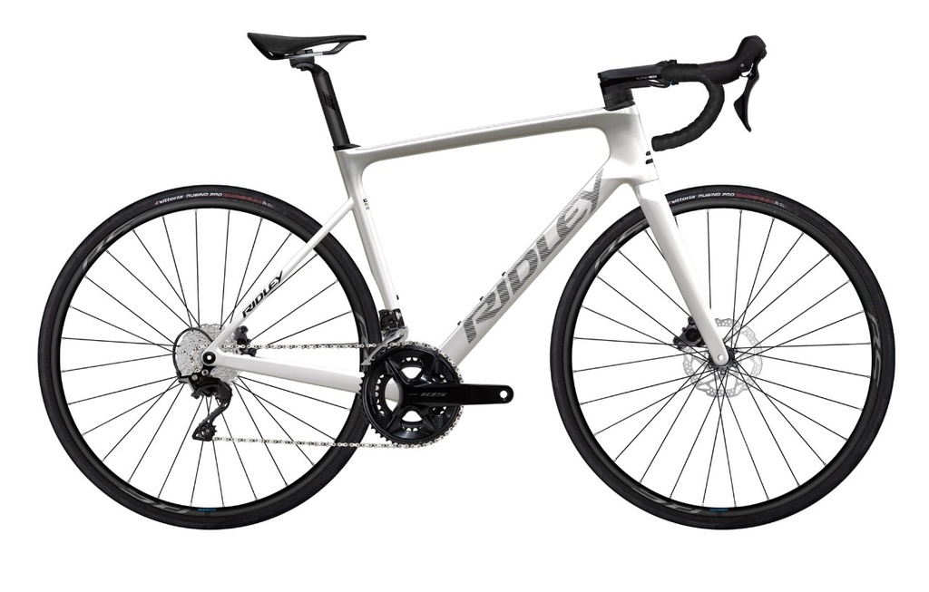 Ridley Falcn Shimano 105 2x 12v Pearl White / Silver gloss
