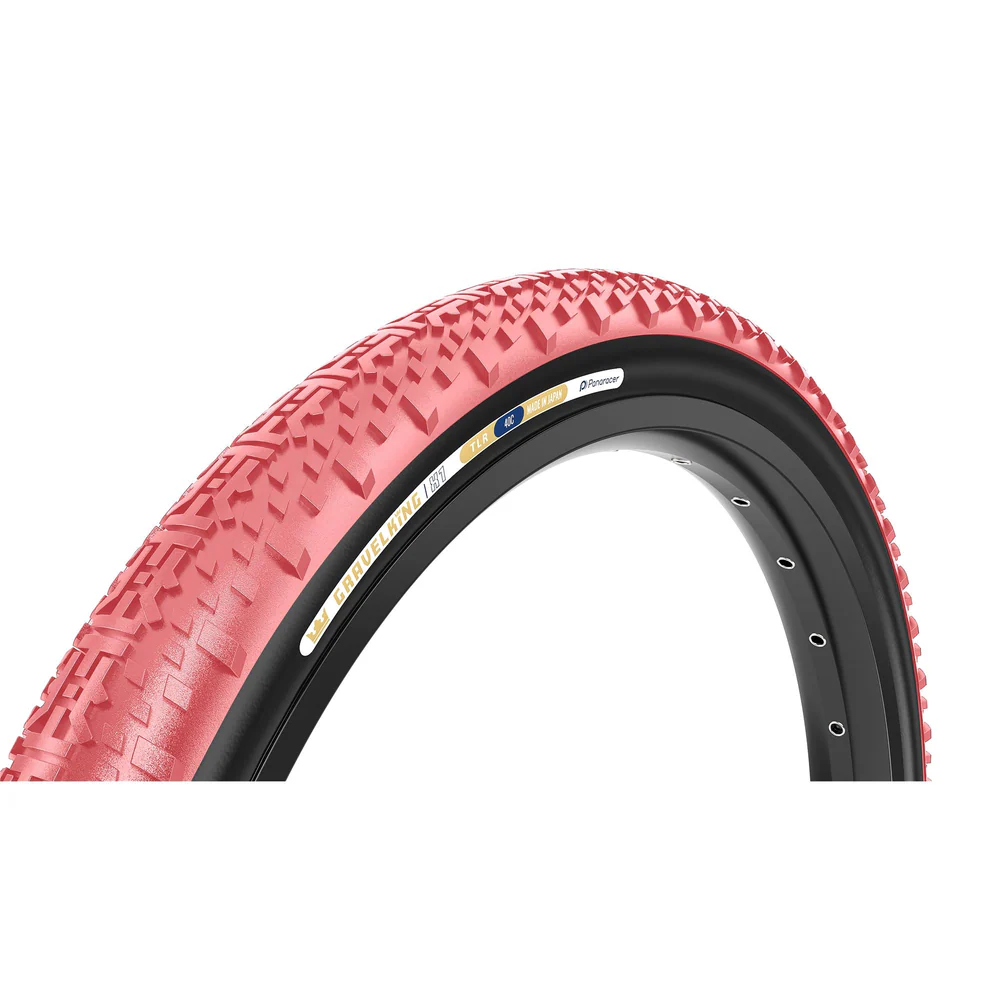 Panaracer Gravelking X1 TLR Colour Edition 700x45 Noir/Rose