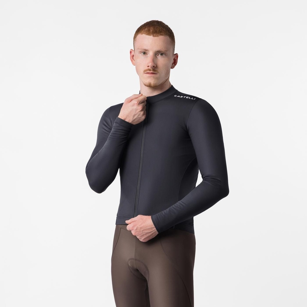 Castelli Espresso Thermal 2 Jersey Black/White 110