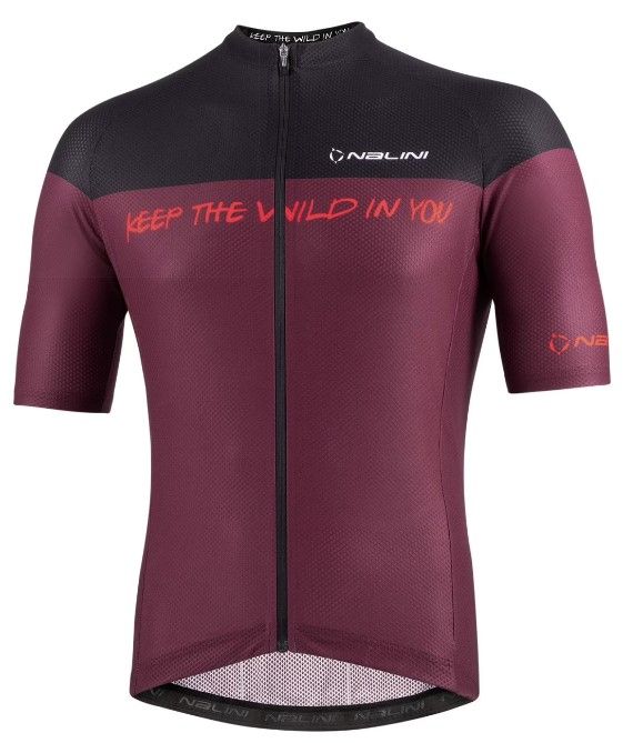 Nalini New Cross Jersey aero Black/bordeaux DESTOCK