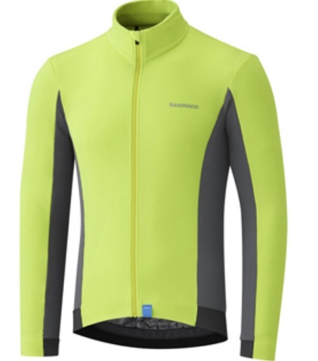 [24m503bg022] Promo Shimano thermal Jersey Neon/grey