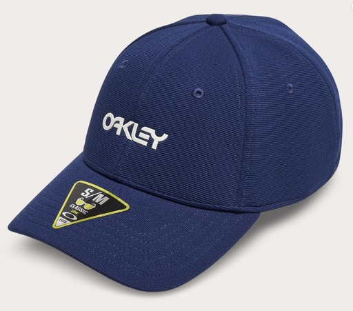 Oakley 6 Panel Stretch Metallic Hat Blue