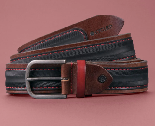 [scdbroo01l] Ceinture Cycled Cuir véritable + sac  