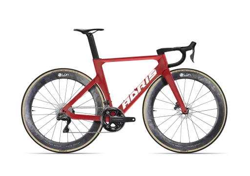 Adris Le Vitesse Shimano Ultegra Di2 Rouge Saphire Roues Carbone