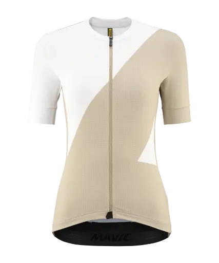 Mavic Aksium Graphic Jersey Woman White Pepper 