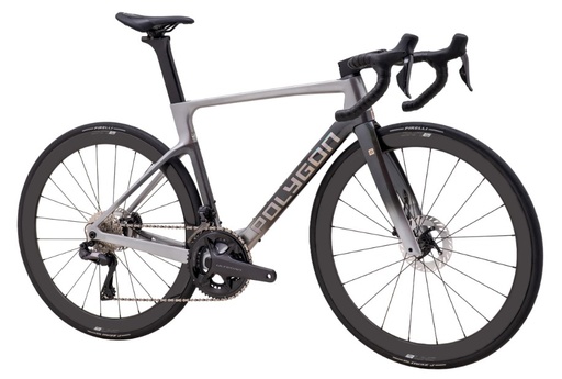 Polygon Helios A A8 Grey Chrome Rocket Shimano Ultegra DI2 2x 12v