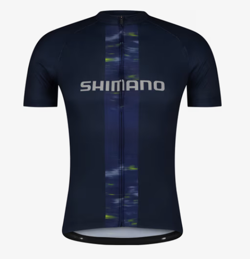 [pcwjspsxe16mb28] Maillot Shimano MC Logo Bleu Marine