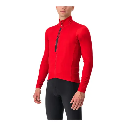 Castelli Entrata Thermal Jersey Rich Red/Black 