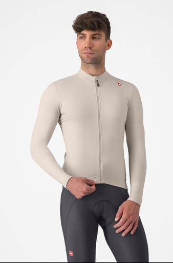 Castelli Espresso Thermal Jersey Clay/Dark Gray 