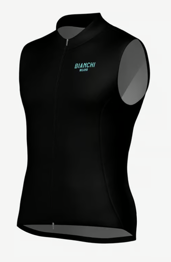 [BI45475WSHEL] Santini Gilet Coupe-Vent Unisex - Bianchi Milano Windshell - noir NE