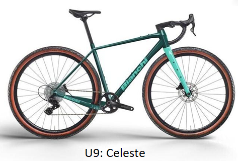 Bianchi Arcadex AL GRX822/610 U9 Céleste