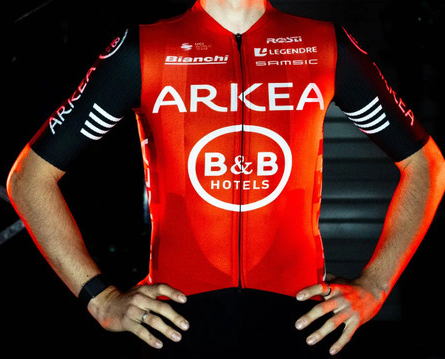 Maillot Rosti Arkea B&B hotel 2025 Gamme Proteam
