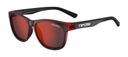 Tifosi Swank crimson onyx smoke red lenses