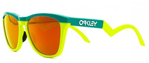 Oakley Frogskins Hybrid Celeste/Jaune balle de tennis – Prizm Ruby
