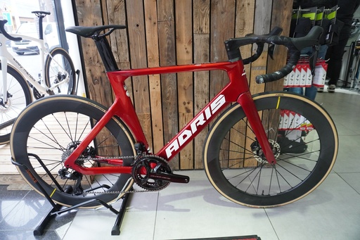 Adris Le Vitesse Rouge Saphire Shimano Dura-ace 2x 12v DI2 Roues Mavic Cosmic SLR 65mm Promo 
