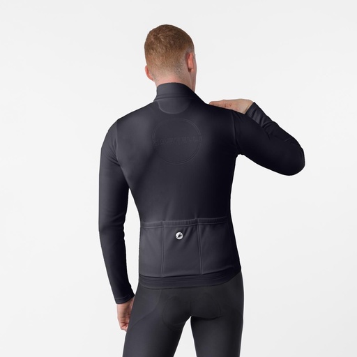 [4526512] Castelli Competizione Thermal Jersey Black 010