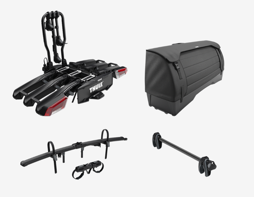 [03400064] Thule Onto 2 & EasyFold 3 – Ensemble Box et portes-vélos 3, avec ajout pour 4 vélos 