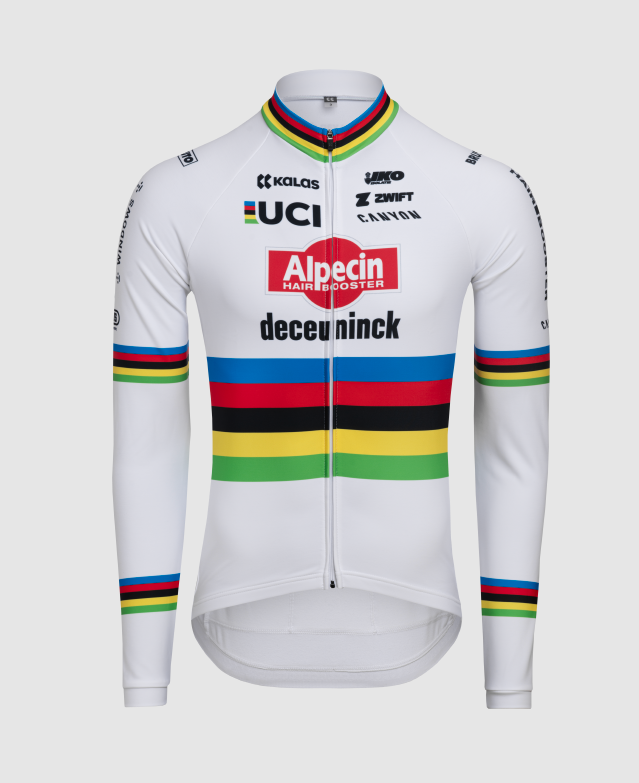Maillot Mi Saison Kalas Alpecin Deceuninck Champion du Monde MVDP