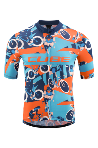 Cube Blackline Jersey CMPT grey'blue'n'orange