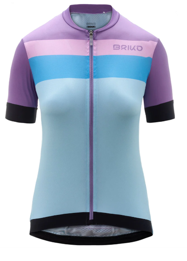 Briko Jerseyka Stripe Lady Azure ice / Violet Bilberry celeste / black