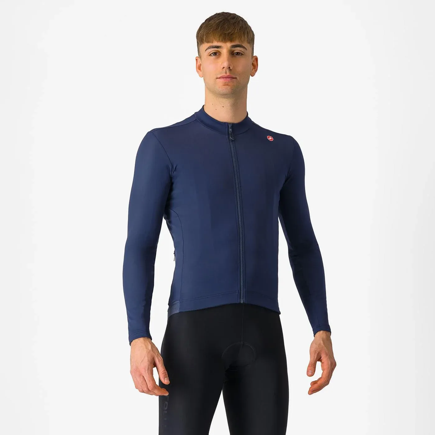 Castelli Espresso Thermal Jersey Light Belgian Blue 424